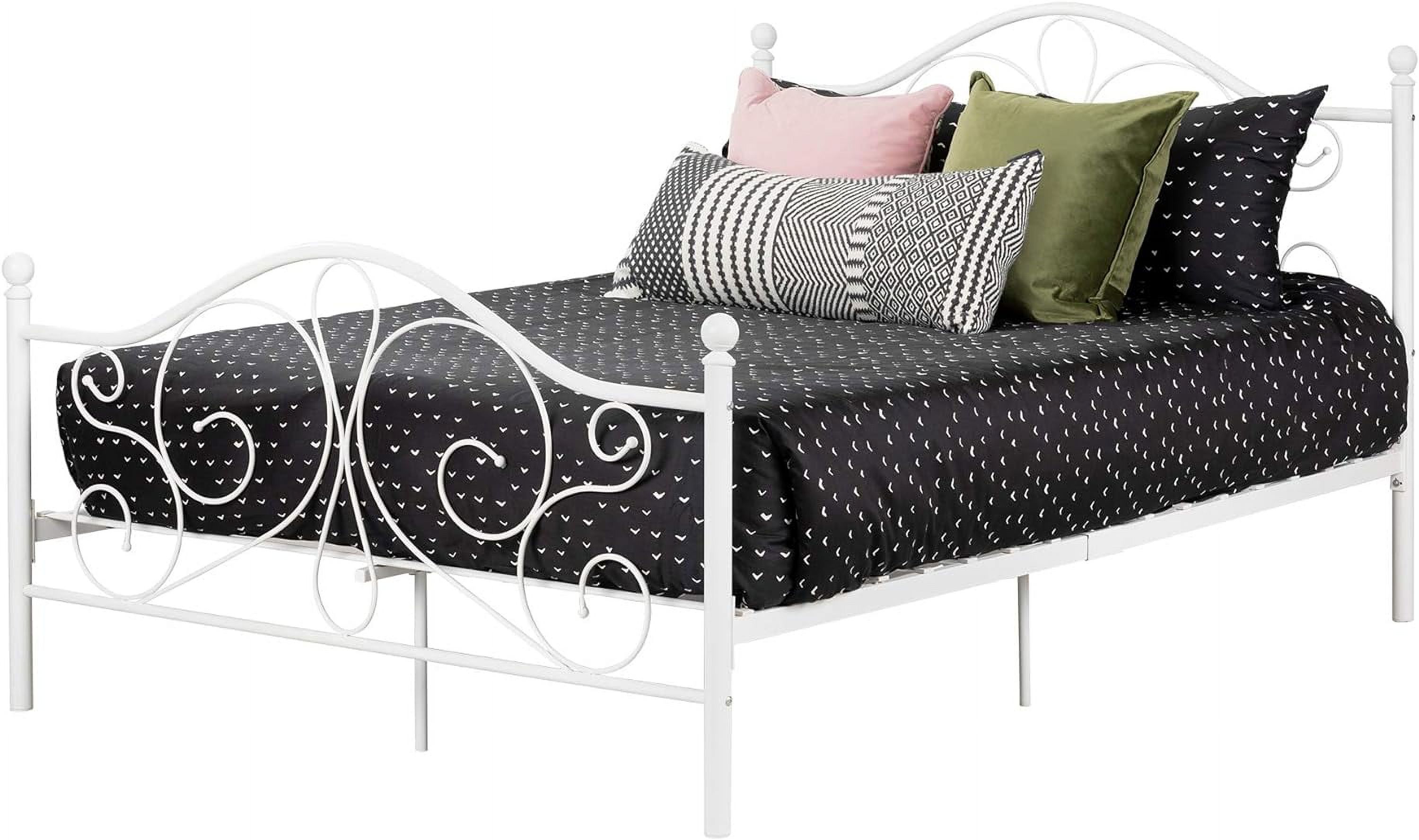 Summer Breeze Complete Full Metal Platform Bed (54