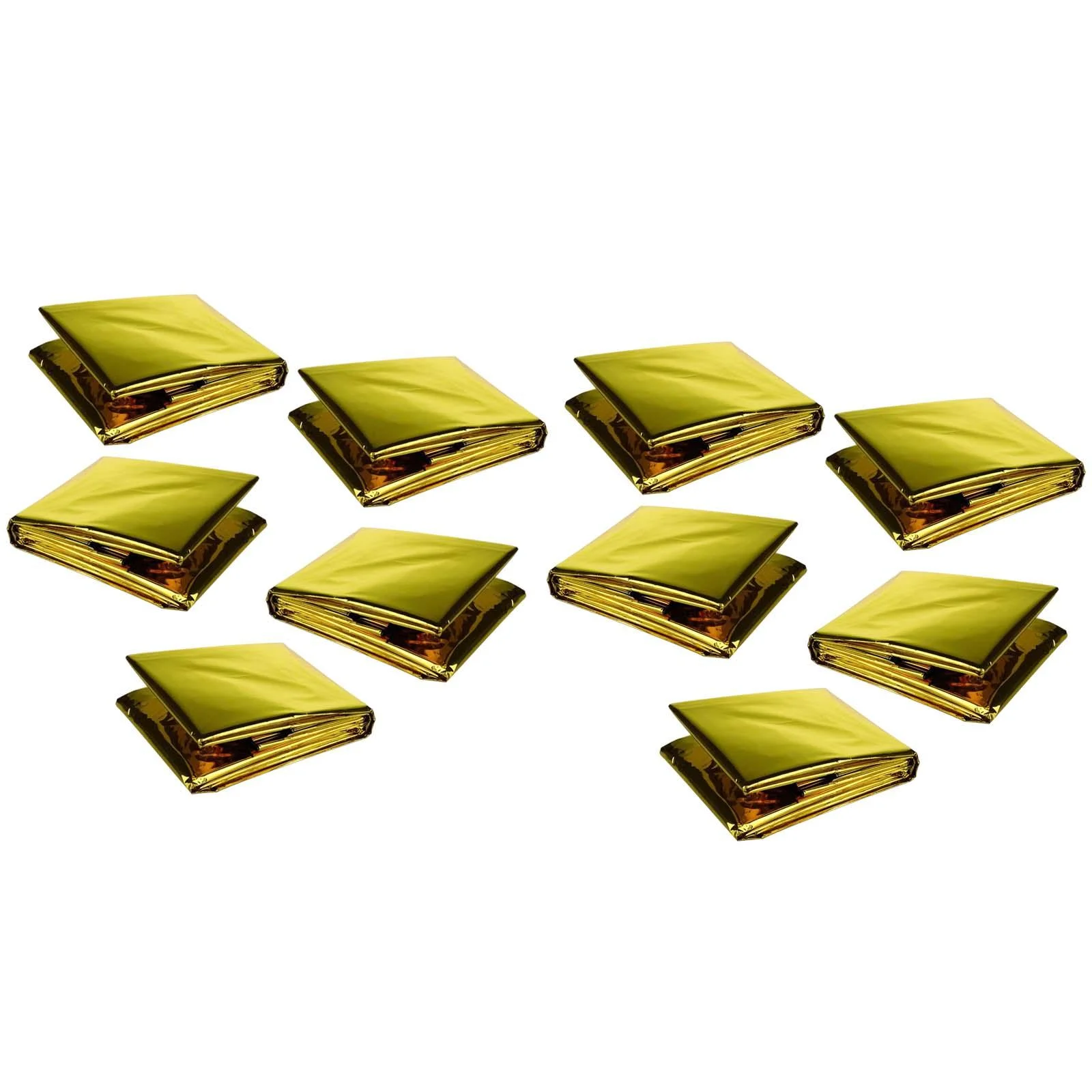 2x 5Pcs Foldable Outdoor Blanket Thermal Blanket First Aid Shelter Waterproof Mat Protection Tent Sleeping Bag