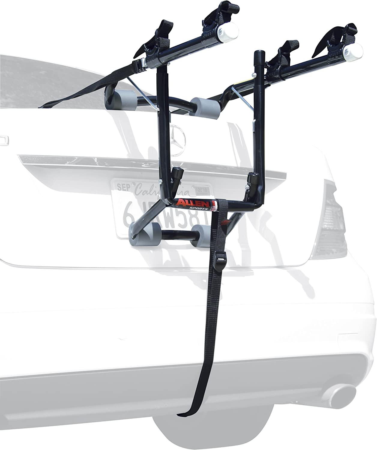 Car Trunk SUV 2-Bike Trunk Mount Rack Carrier Bicycle Sedans Hatchbacks Minivan