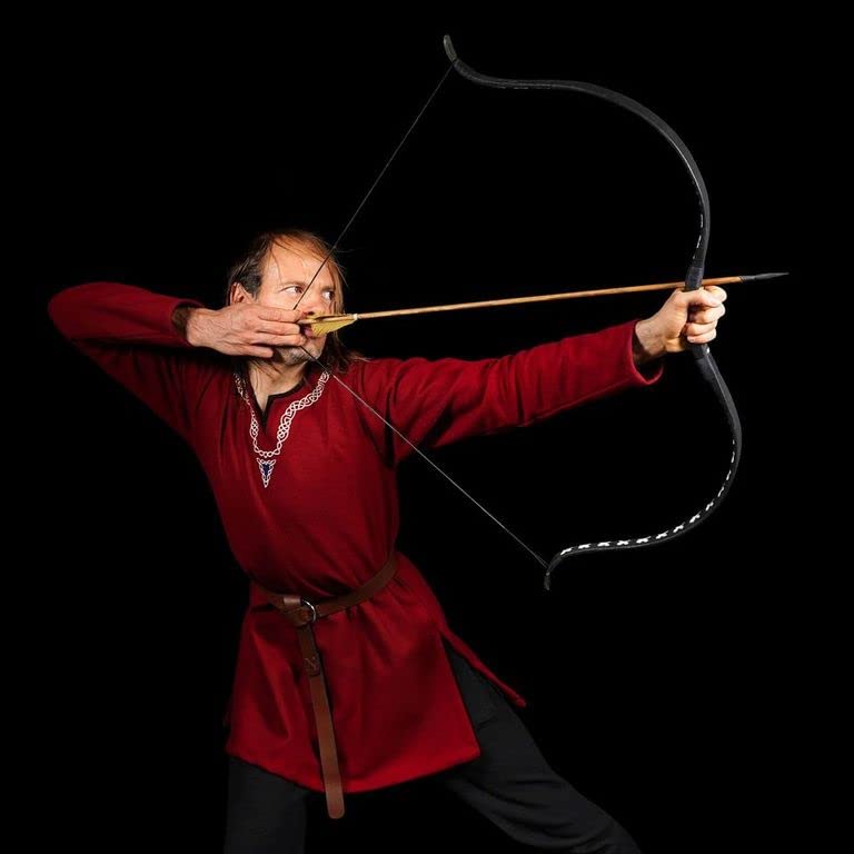 Mythrojan Leather Ring Belt Veg Tan Leather with Steel Ring Viking LARP Leather Belt