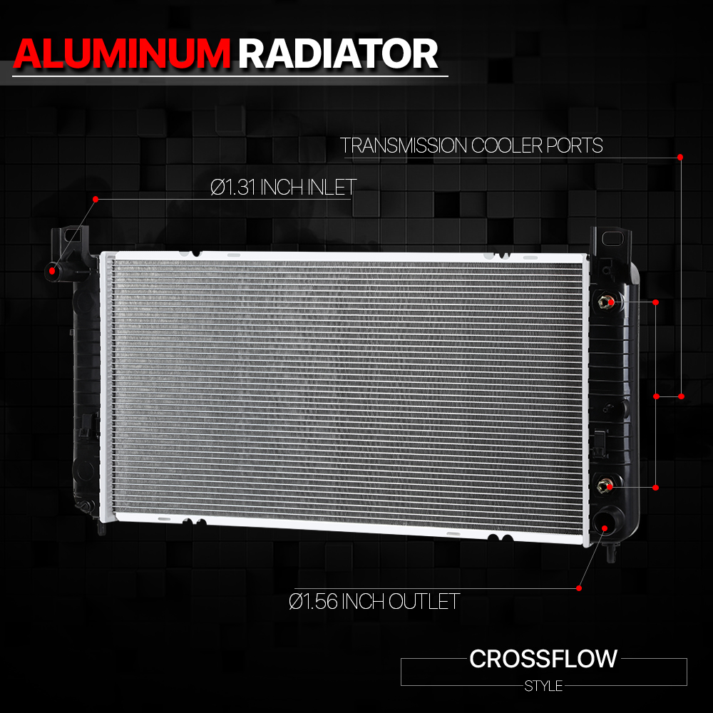 Aluminum Radiator OE Replacement for 99-14 Silverado/Suburban/Sierra dpi-2423 00 01 02 03 04 05 06 07 08 09 10 11 12 13 Fits select: 1999-2013 CHEVROLET SILVERADO, 2000-2014 CHEVROLET TAHOE