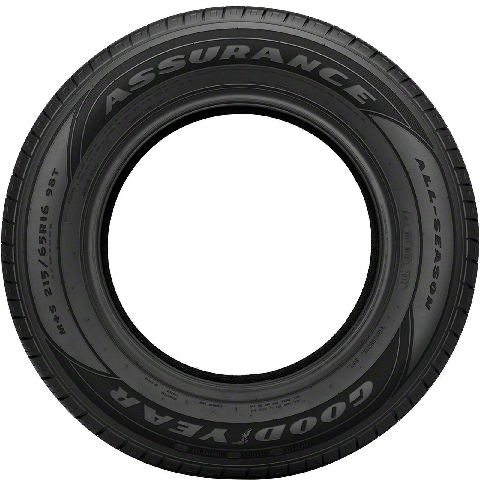 Goodyear Assurance All-Season 185/65R15 88T Tire Fits: 2004-08 Toyota Prius Base, 2003-08 Toyota Corolla CE