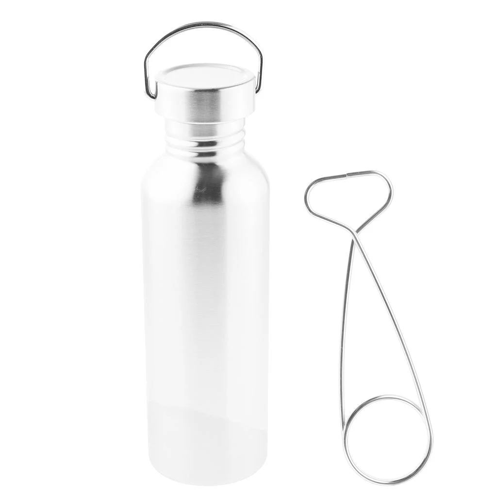 Bottle - Wide Mouth, Vacuum Insulated, Single Wall, 304 Stainless Bottles with Hanger Hook for Camping Hiking
