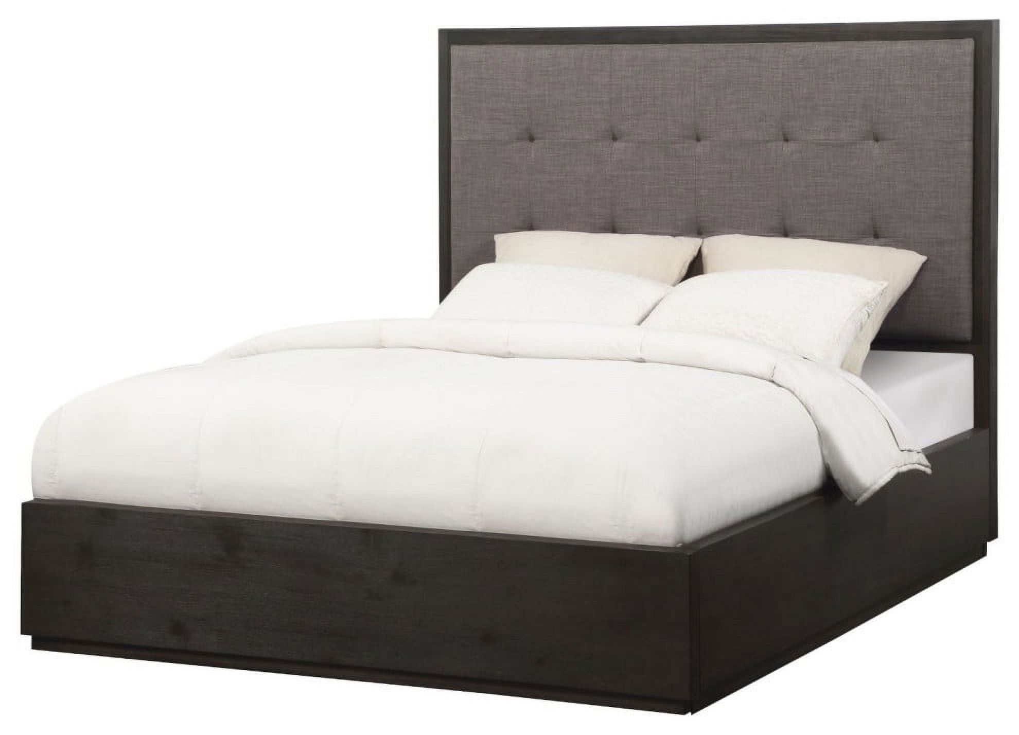 Modus Oxford 4PC King Storage Bedroom set in Basalt Grey