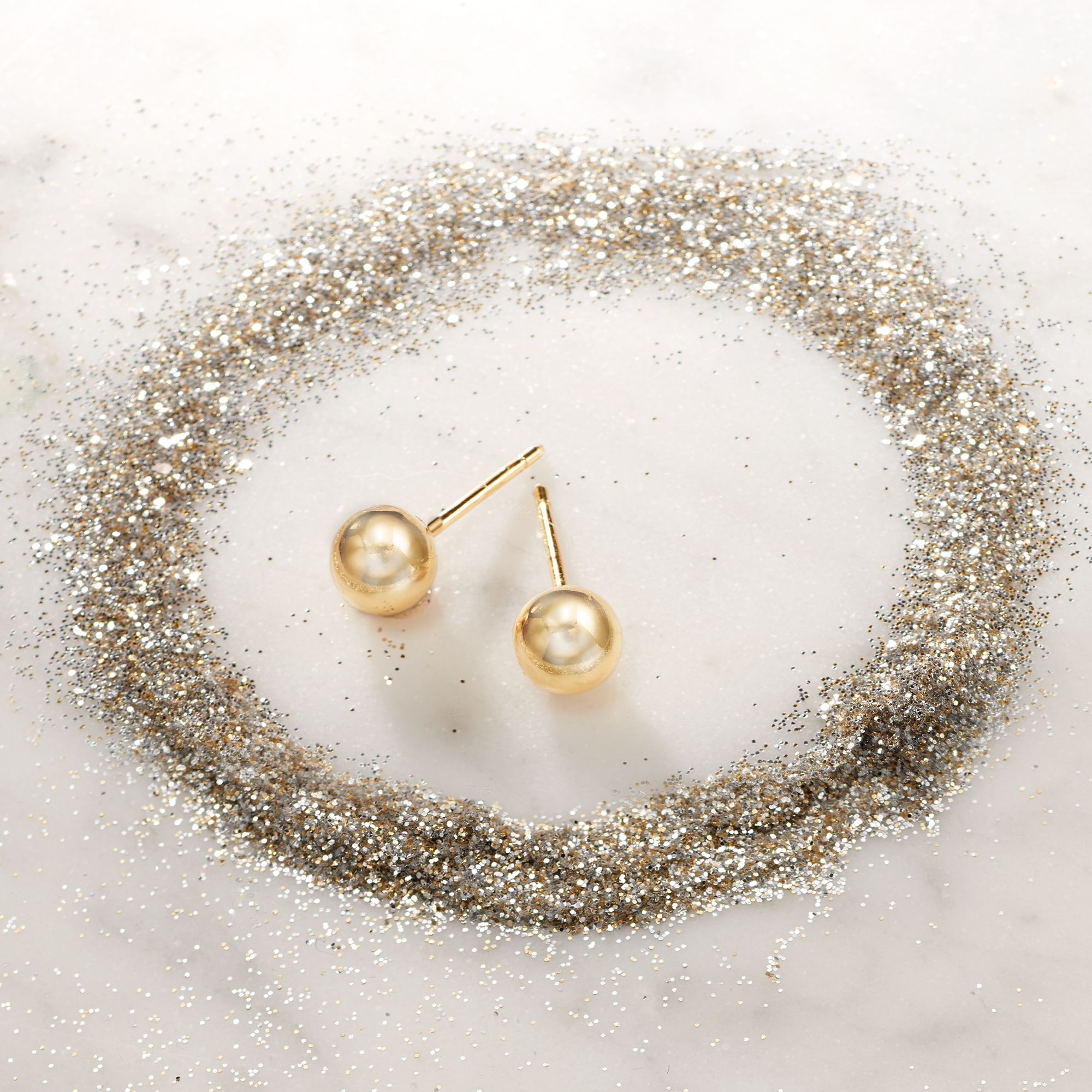 Ross-Simons Italian 6mm 18kt Yellow Gold Ball Stud Earrings, Women's, Adult