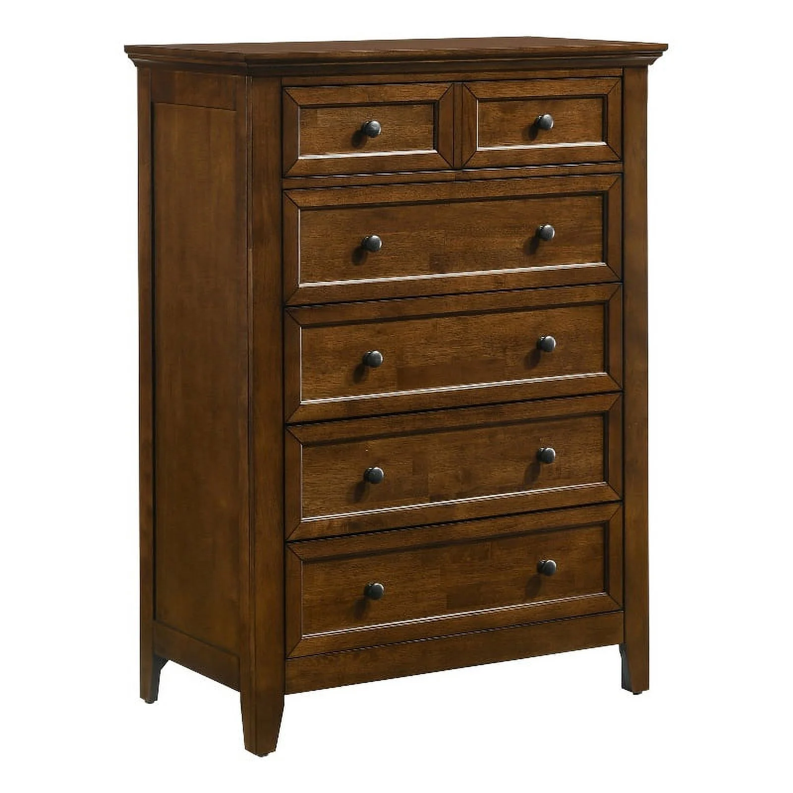 Intercon Furniture San Mateo Youth 5-Drawer Transitional Wood Chest in Brown