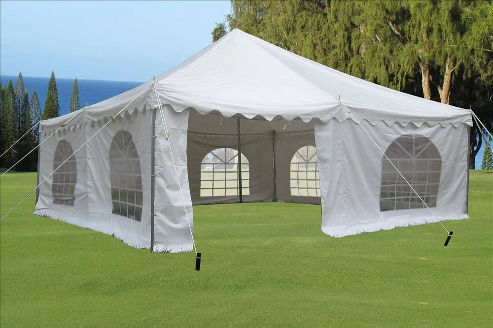 20'x20' PVC Pole Tent - Party Wedding Canopy Shelter White - By DELTA Canopies