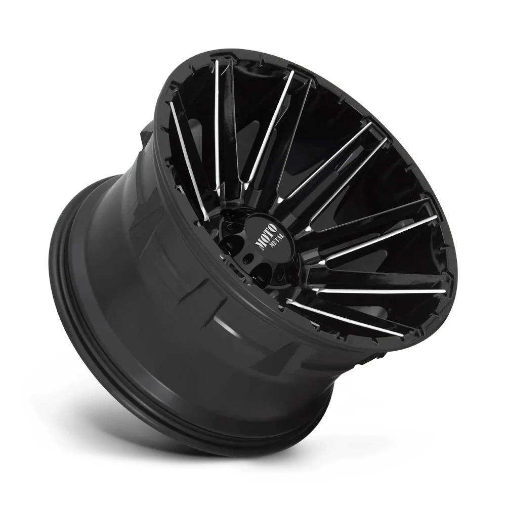 Moto Metal Aluminum Rim MO998 KRAKEN 20X9in Gloss Black Milled Finish, MO99829063300