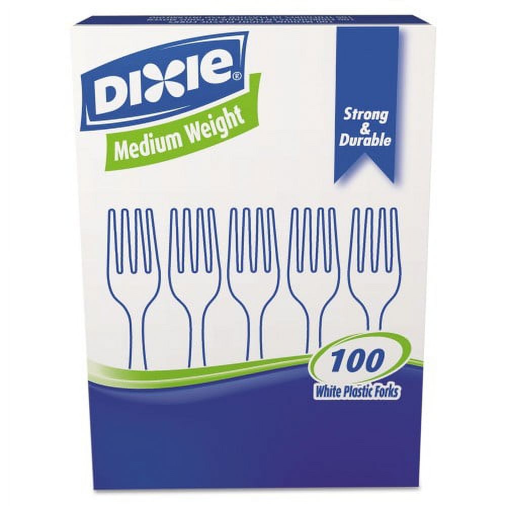 Dixie Plastic Cutlery, Heavy Mediumweight Fork, 1,000 Carton, Each
