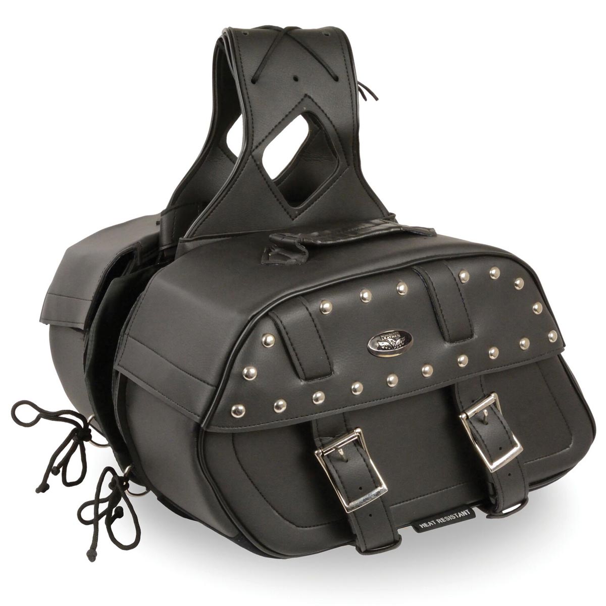 Xelement Zip-Off PVC Studded Throw Over Rounded Saddlebag