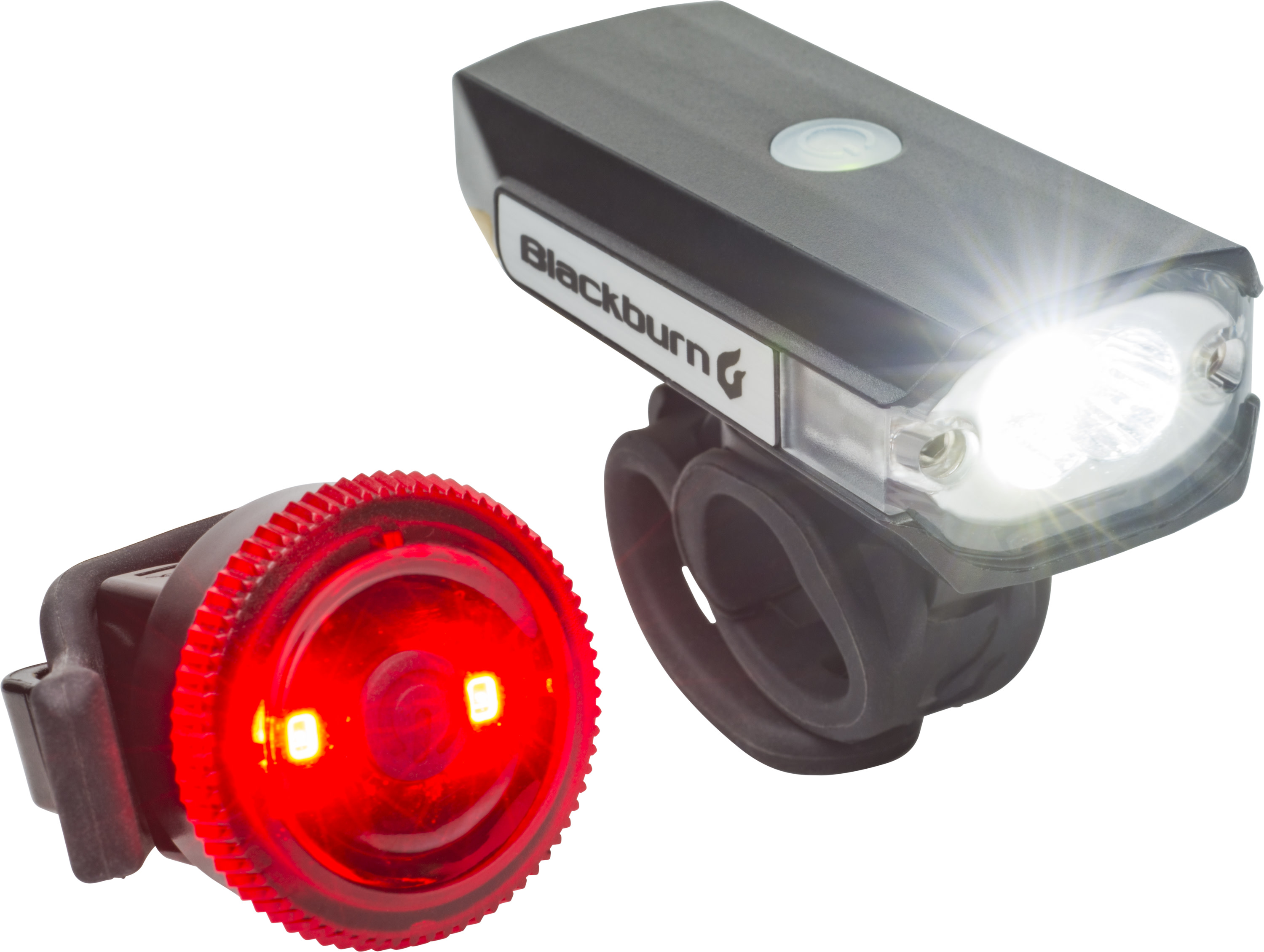 (2 pack) Blackburn 125 Lumen Premium Bike Light Set with Front Headlight and Rear Taillight