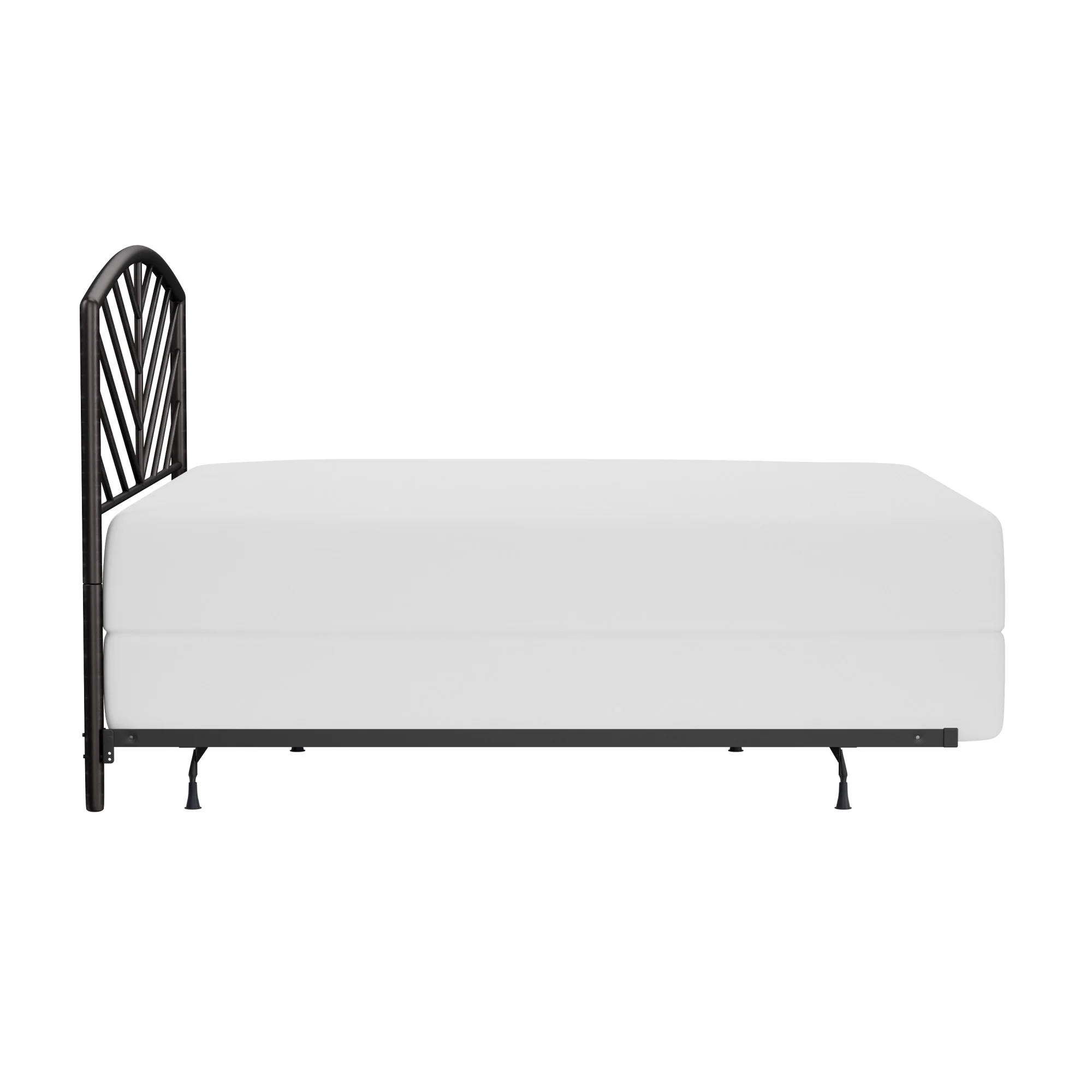 Hillsdale Furniture Essex Gray Bronze Metal King Headboard with Bed Frame