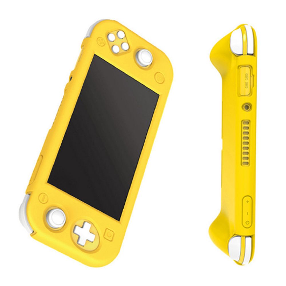 Portable Game Console Home Game Protective Set for Nintendo Switch Lite Grip Caps Screen Protector Silicone Protective Case BLUE