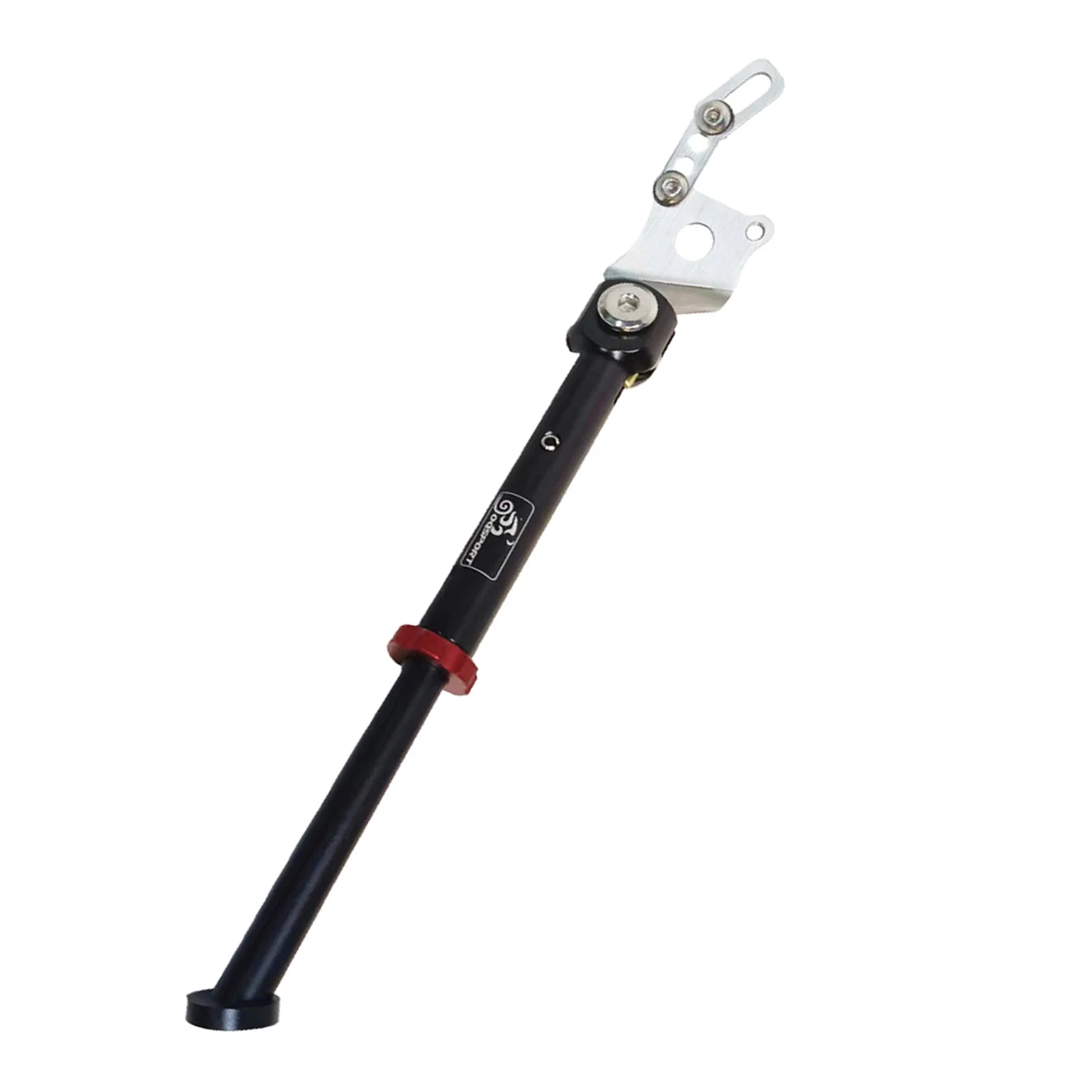 Lightweight Folded Bike Kickstand Aluminum Alloy Stable Rear Side Kick Stand Prop Single Leg Support Parking Black