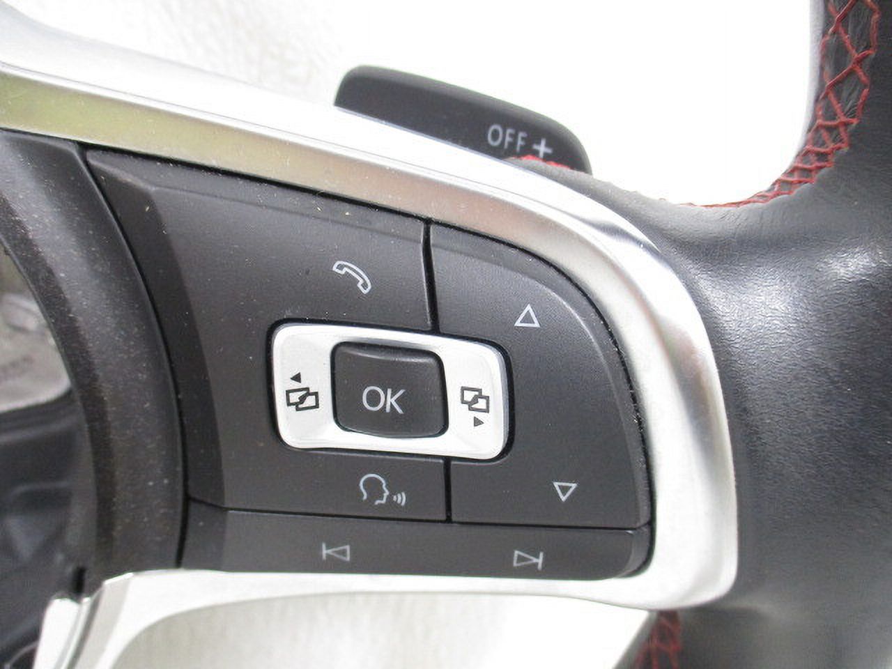 Pre-Owned 2016 Volkswagen Golf GTI Black Leather Flat Bottom Steering Wheel OEM LKQ (Good)