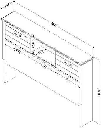 RUNFAYBIU Ulysses Full Bookcase Headboard Fall Oak