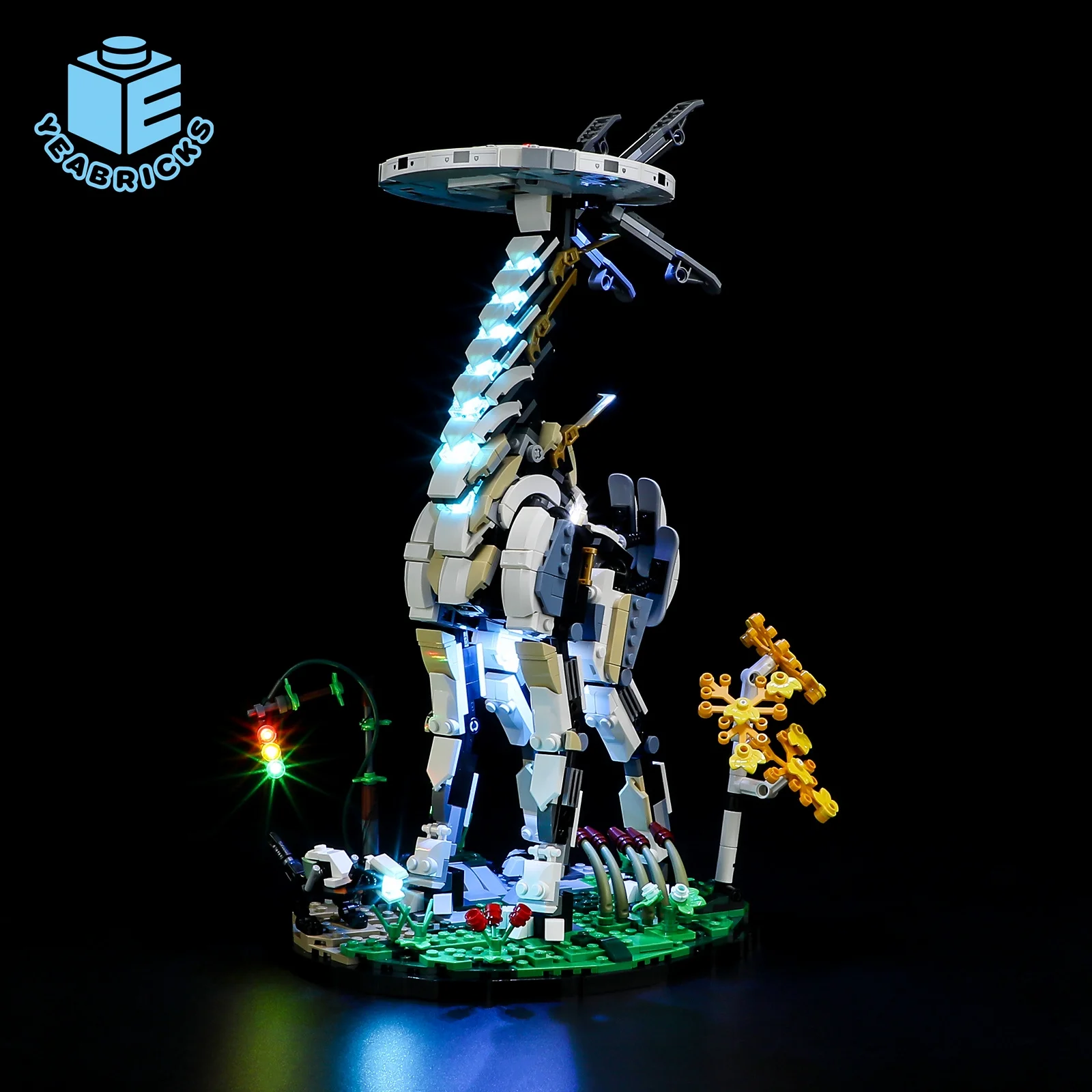 YEABRICKS Led Light Kit for Legos 76989 Horizon Forbidden West: Tallneck Building Blocks Model(Not Include the Building Model)