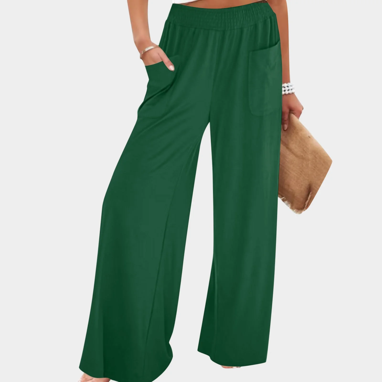 Akiihool Womens Pants Trendy Women's Rain Pants Waterproof Breathable Windproof Lightweight Over Pants Work Rain Outdoor for Hiking (Green,S)