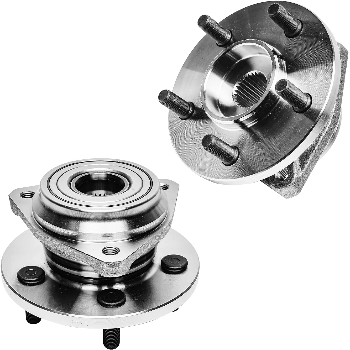 Detroit Axle - 2 Front Wheel Bearing Hubs for Jeep Grand Cherokee Wrangler TJ Wagoneer Comanche, Bearing Hubs Replacement Wheel Bearing and Hubs Assembly