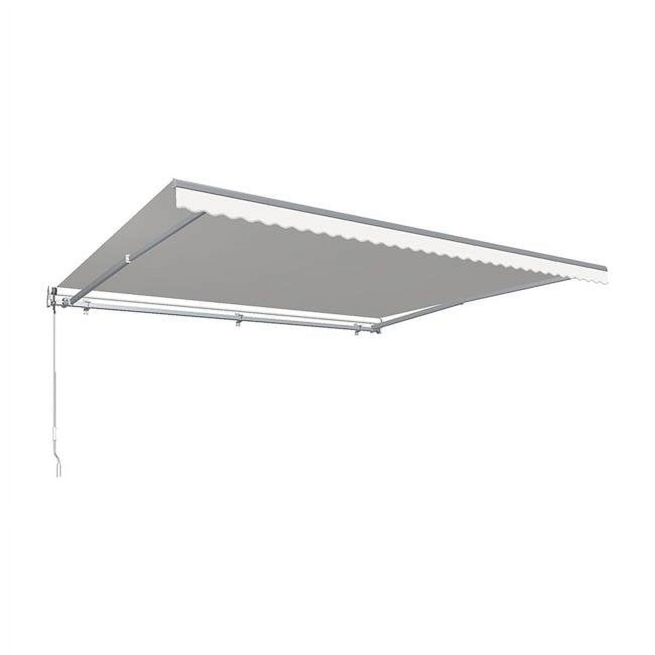 Awntech MTR20-US-W 20 ft. Maui Right Motor with Remote Retractable Awning, Off White - 120 in.