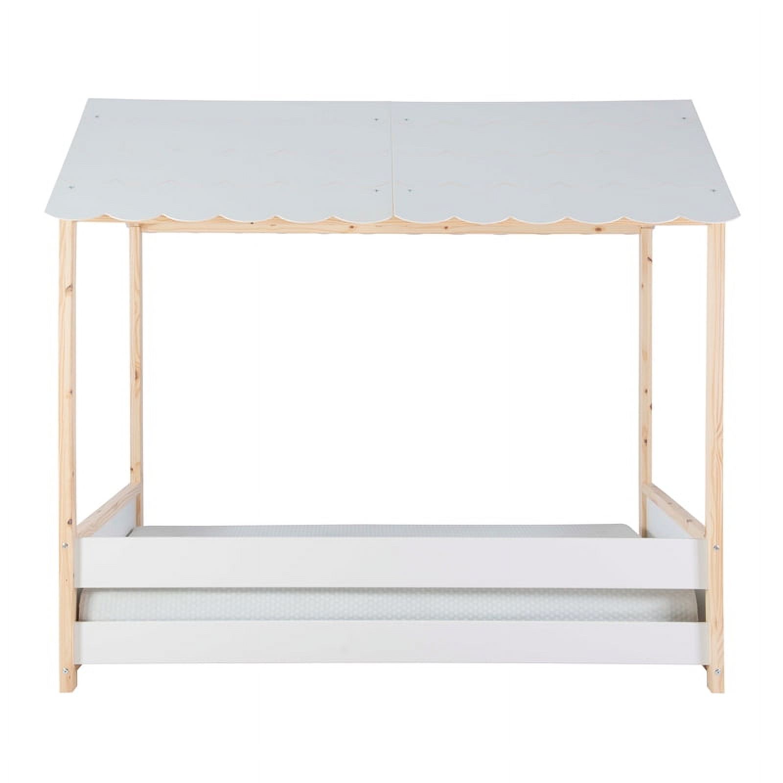 Home Square 3-Piece Set with Bookcase & 4 Drawer Chest & Twin House Bed