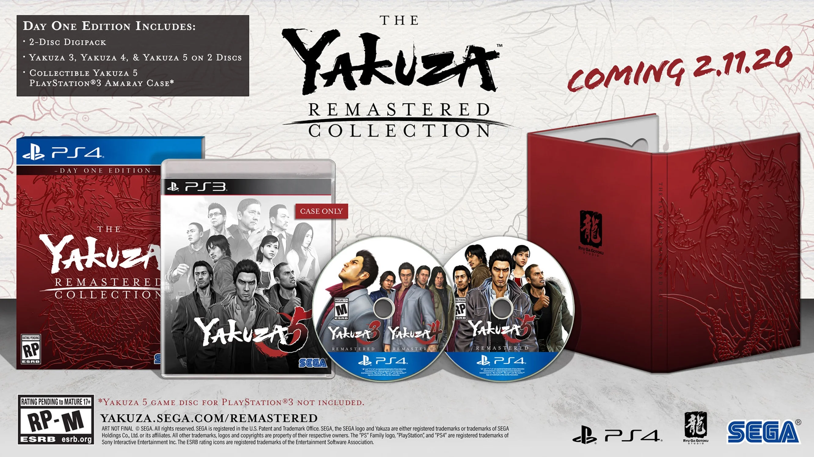 Yakuza Remastered Collection, Sega, PlayStation 4, 010086632484