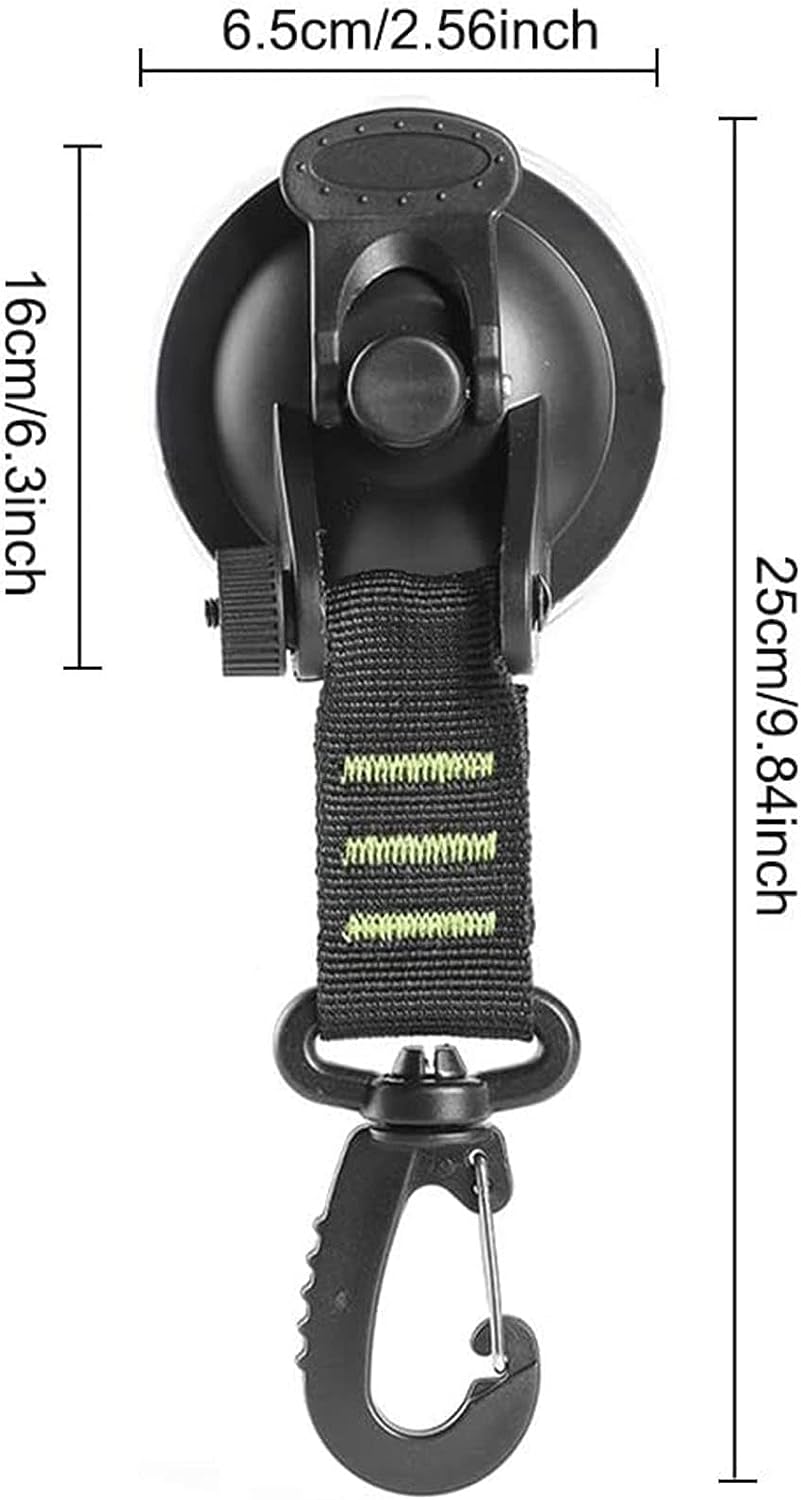 Suction Cup Anchor, with Securing Hook Heavy Duty Strong Suction Cups Anchor Suction Cup Tie Downs, For Camping Tarps, Car Cover, Canvas