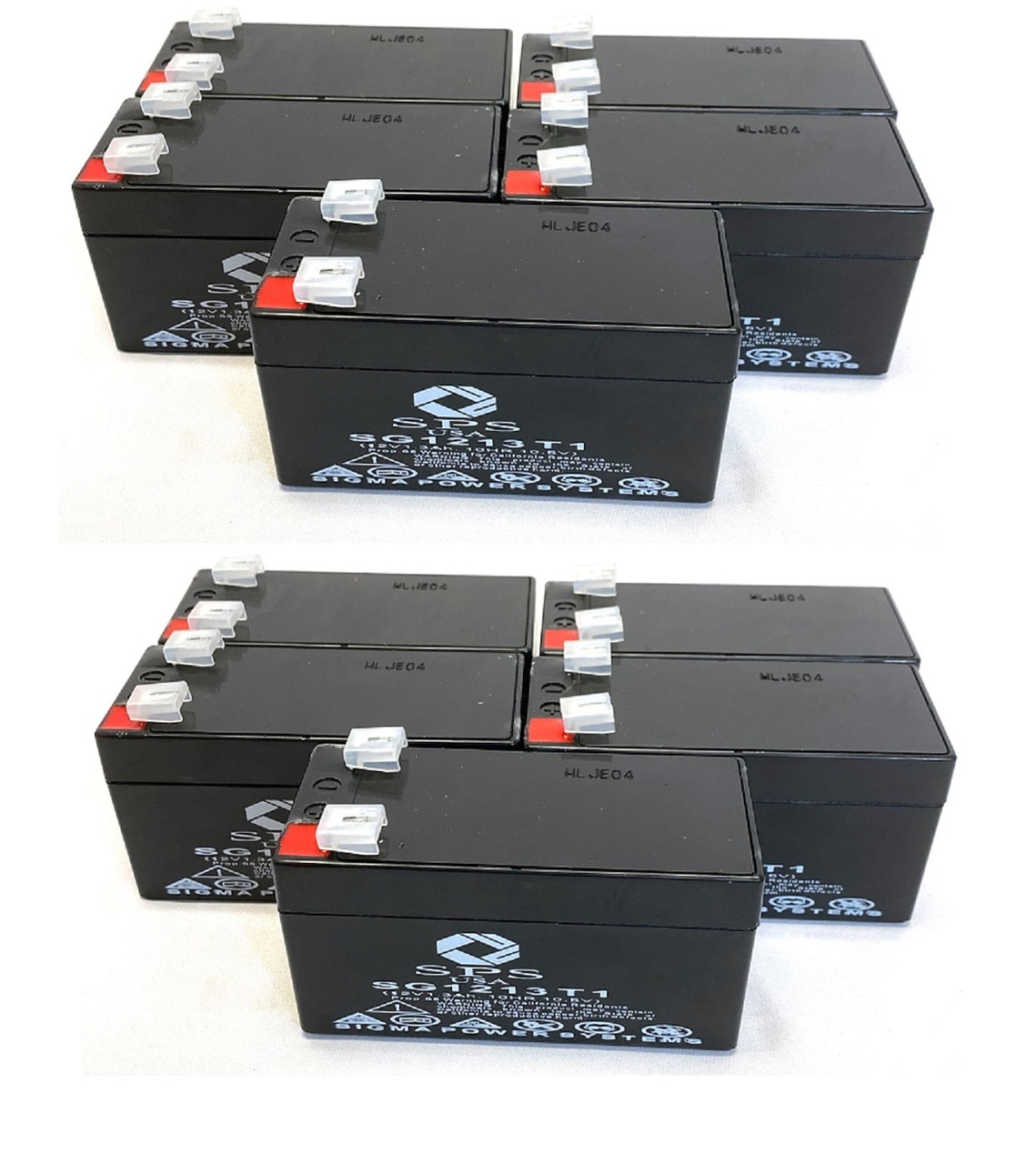SPS Brand 12V 1.3Ah Replacement Battery (SG1213T1) for Douglas DG12-1.2 (10 Pack)