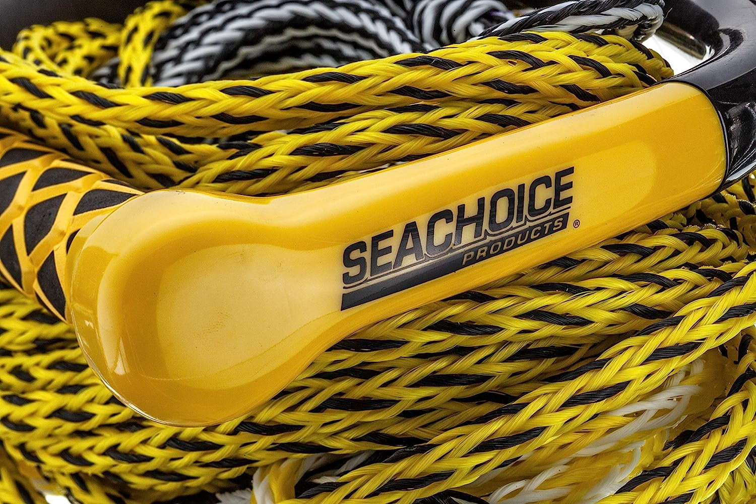 Seachoice 5-Section Wakeboard Rope, 75 Ft. Long, 15 In. Handle w/ Textured EVA Grip, 6 In. Trick Handle