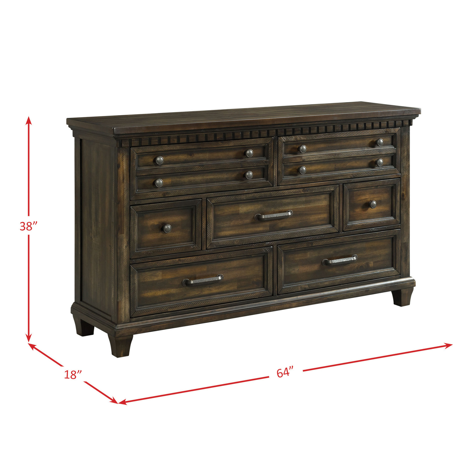 Picket House Furnishings Johnny 7-Drawer Dresser