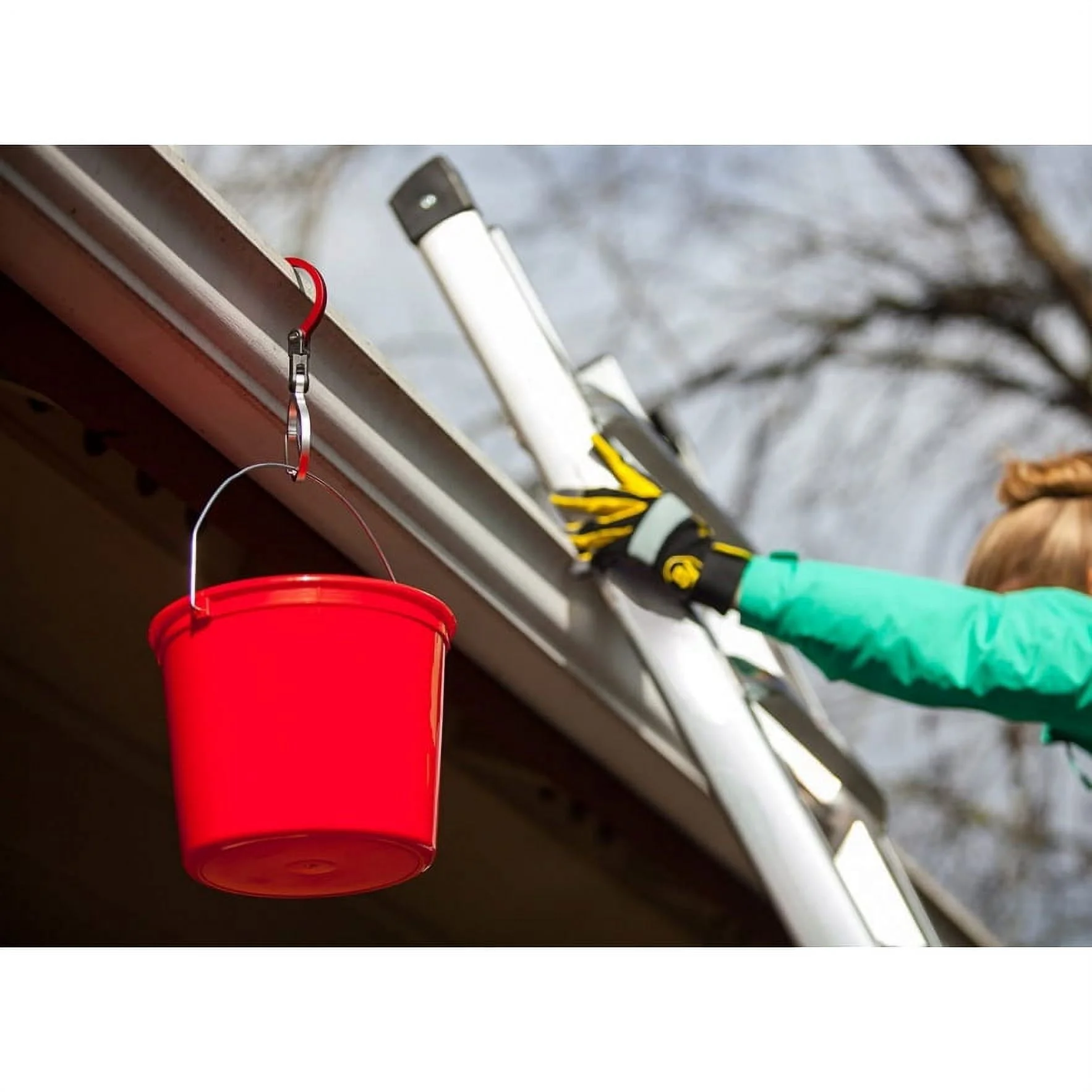 HEROCLIP Carabiner Clip with Swivel Hook (Medium) - Red/Blue (2-Pack)
