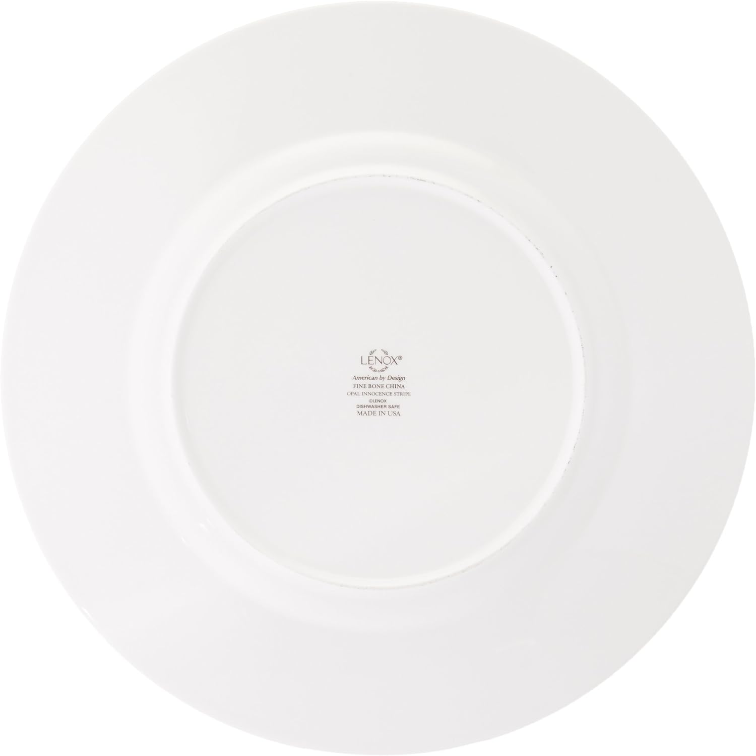 Opal Innocence Stripe 5-Piece Place Setting, 4.40 LB, White