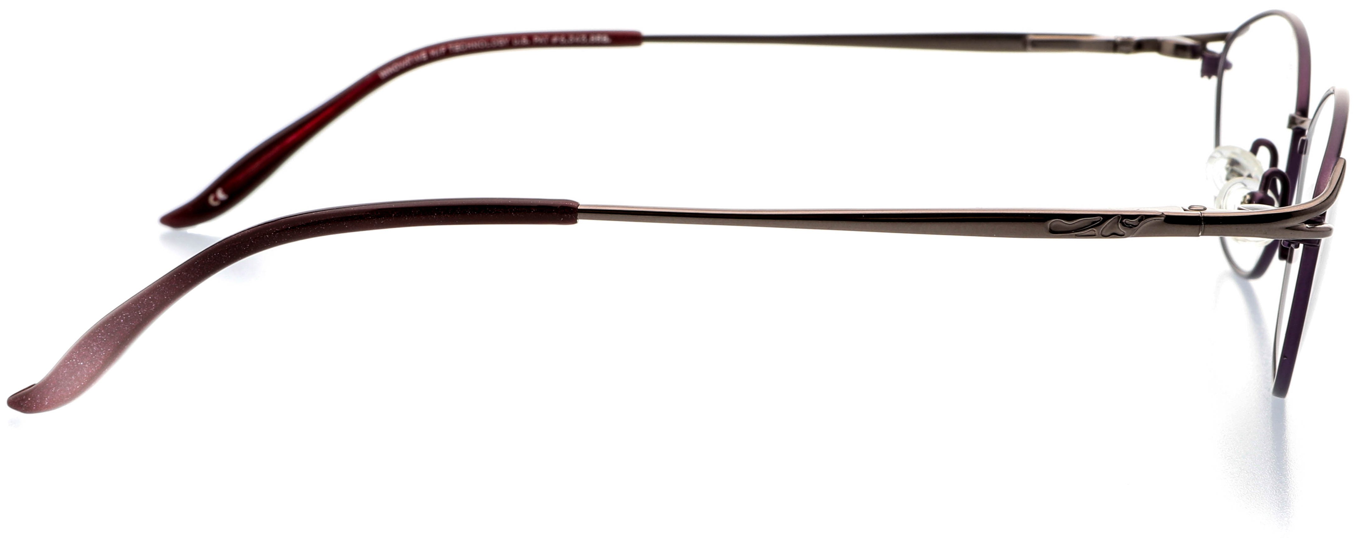 Optical Eyewear - Oval Shape, Titanium Full Rim Frame - Prescription Eyeglasses RX, Gunmetal Lavendar