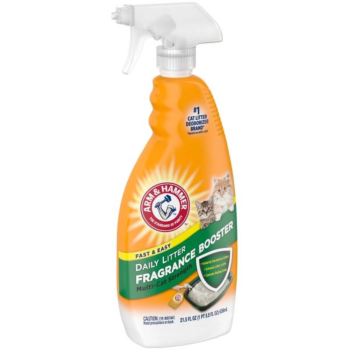Arm & Hammer Mutli-Cat Strength Daily Litter Fragrance Booster, 21.5 Fluid Ounces - Pack of 5