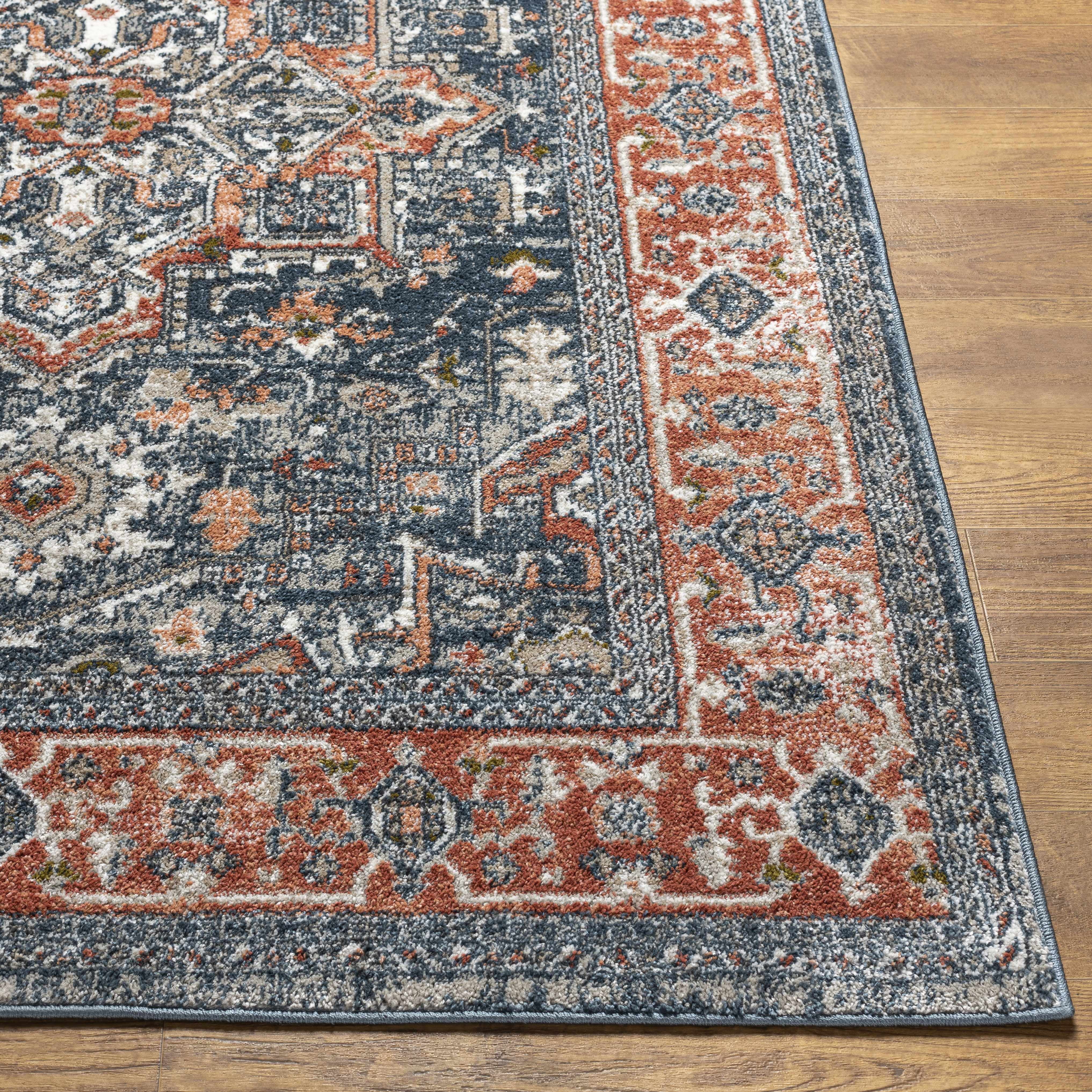 Hauteloom Embu Living Room, Bedroom Area Rug - Traditional - Gray - 9'2