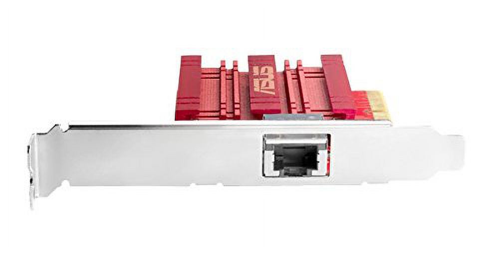 ASUS XG-C100C 10G Network Adapter PCI-E x4 Card with Single RJ-45 Port and Built-in QoS for use with Windows 10/8.1/8/7 and Linux Kernel 4.4/4.2/3.6/3.2 (XG-C100C)