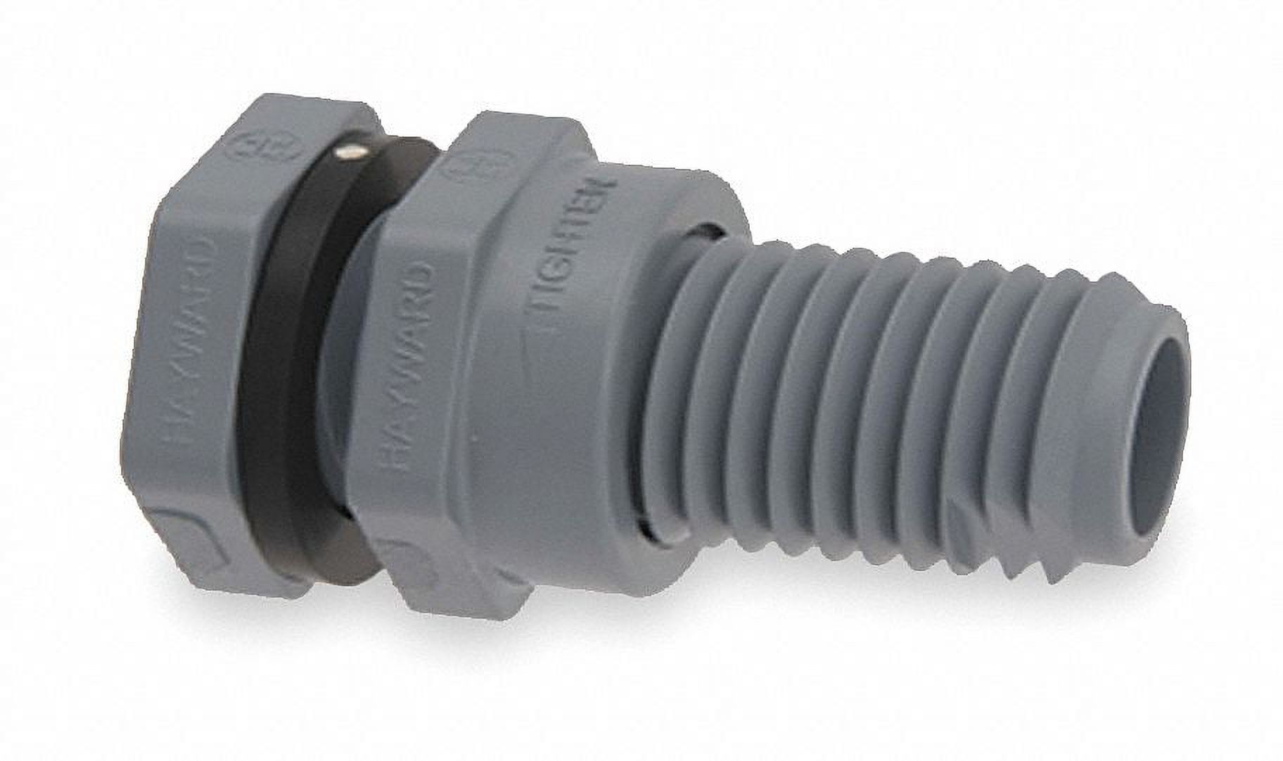 Hayward Bulkhead Tank Fitting,FKM,3 7/8