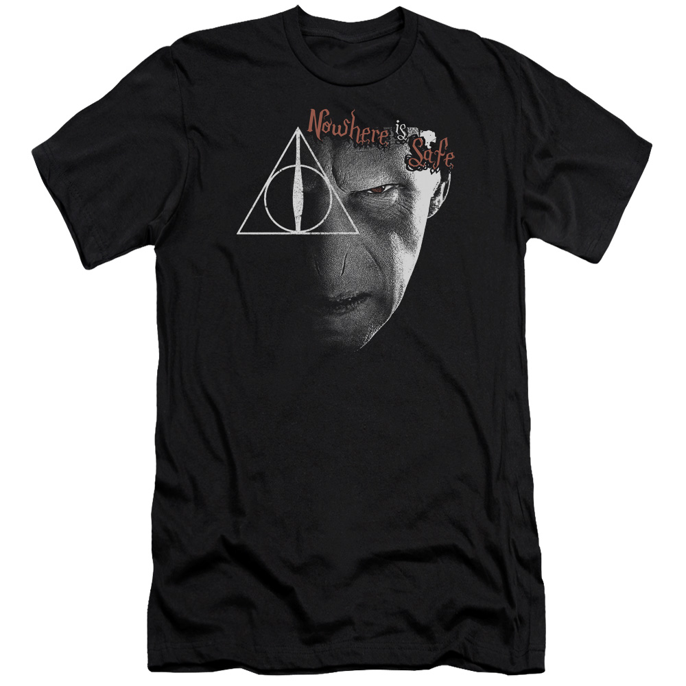 Harry Potter - Nowhere Is Safe - Premium Slim Fit Short Sleeve Shirt - Medium