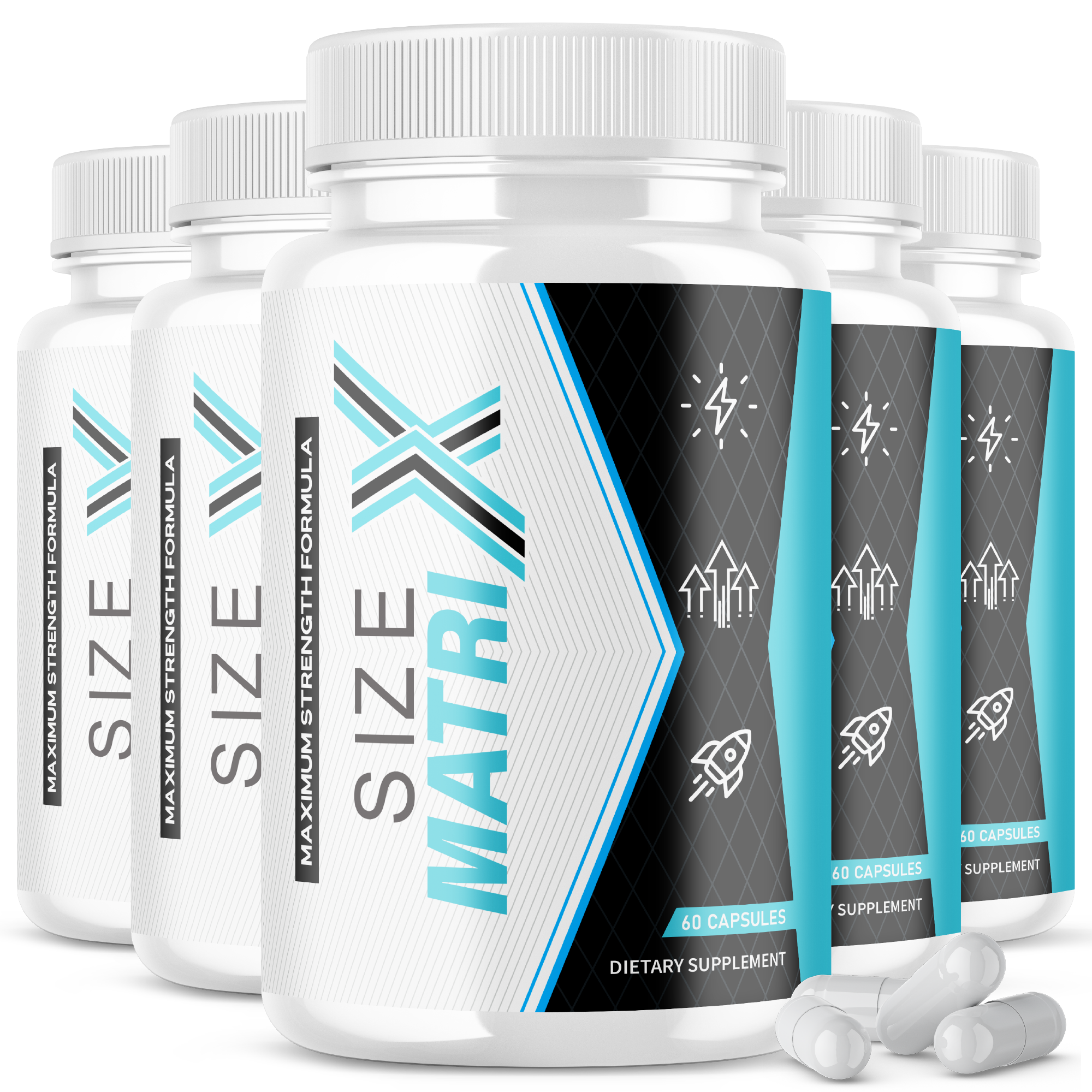 (5 Pack) Size Matrix Extra Strength Formula Peak Performance Dietary Supplement (300 Capsules)