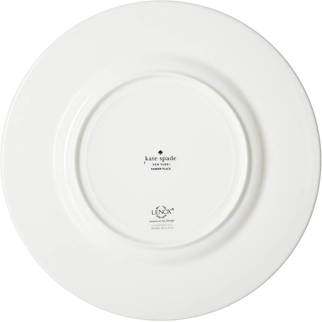 Kate Spade Parker Place Accent Plate, 1.05 LB, Blue