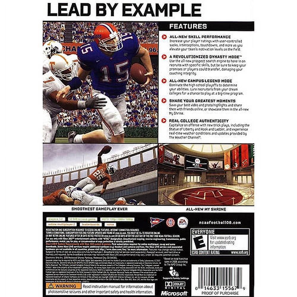 NCAA Football '08 - Xbox 360