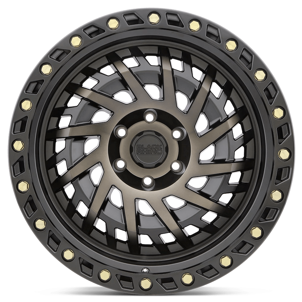 Black Rhino Shredder 20X9.5 5X150 12Et 112.1Cb Matte Black W/ Machined Dark Tint Wheel