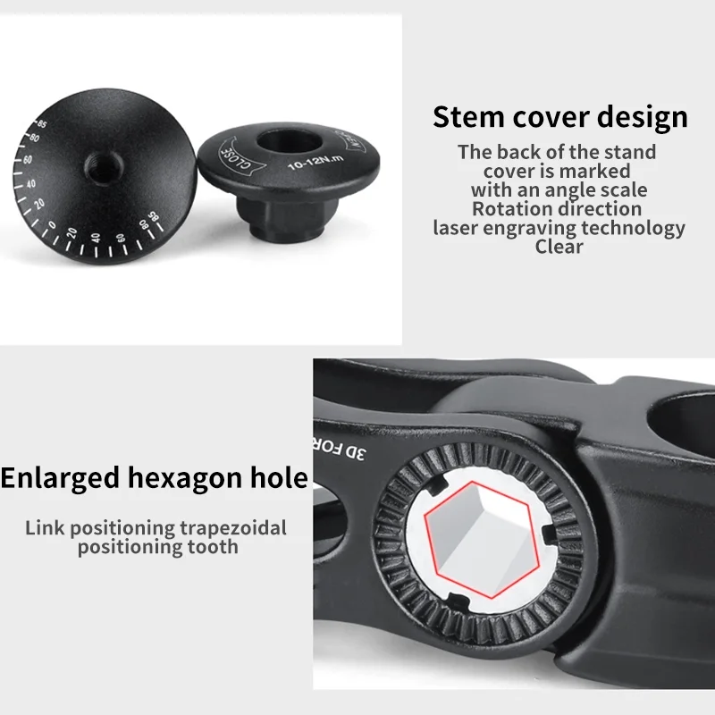 Bicycle Stem 85 Degrees Rotary Mountain Road Bike Stem Stem Handlebar Stem Bike Riser