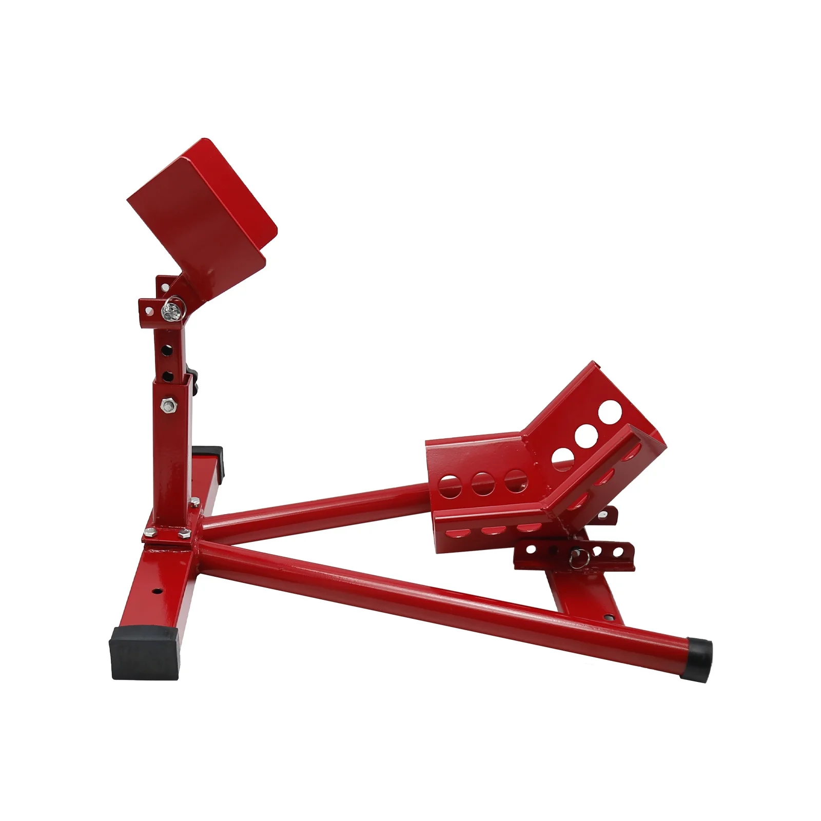 ZUDKSUY Front Wheel Bracket, Motorcycle Red Front Wheel Chock Lift Stand Locking Adjusting Stand Bike RedFor Sport Street Road Bike