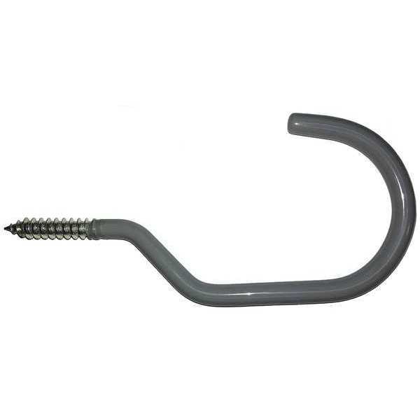 5PACK ZoroSelect 49GV54 Bike Hook, Vinyl, 5/16 in. H