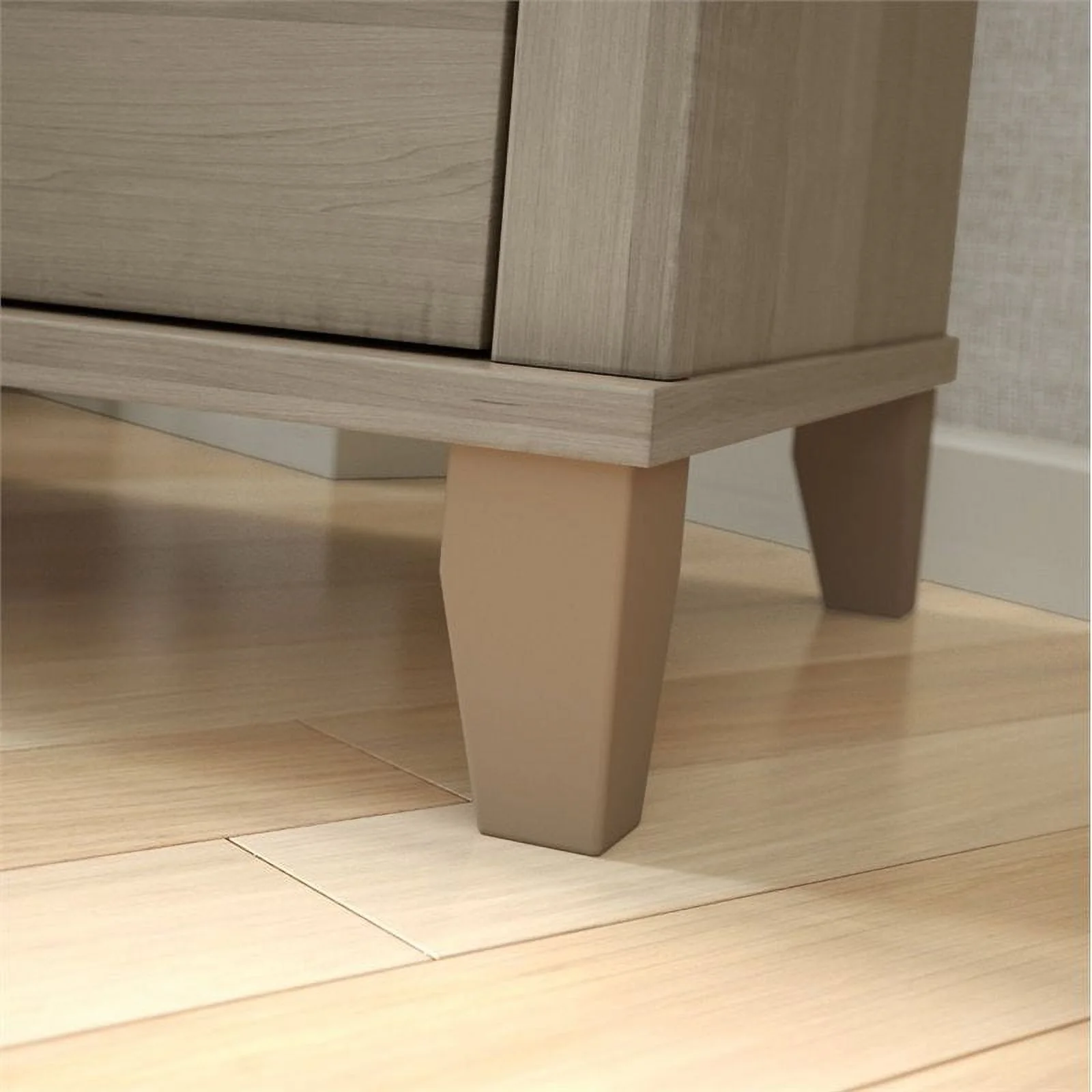 Pemberly Row 6 Drawer Double Dresser in Ash Gray