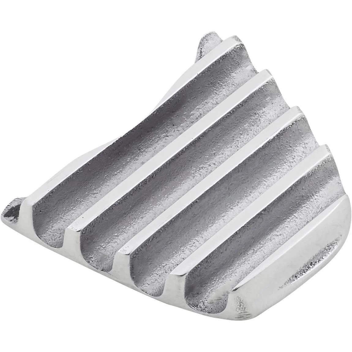 Steering Column Mounting Boot Insert, Finned, Polished Alum