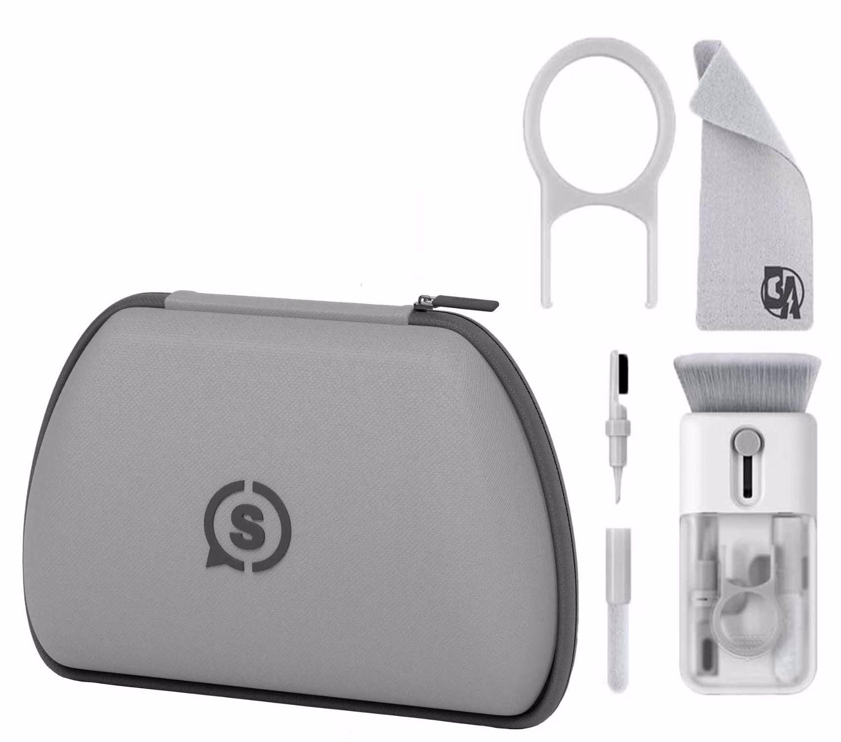 SCUF - Universal Controller Protection Case for PS5, PS4, Xbox Series X|S and Xbox One Controller for Travel and Storage - Light Gray With Cleaning Electric kit Bolt Axtion Bundle Used