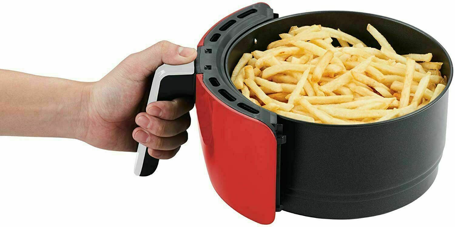 GoWISE USA 3.7-Qt. 1200 Watts Digital Air Fryer (Red)