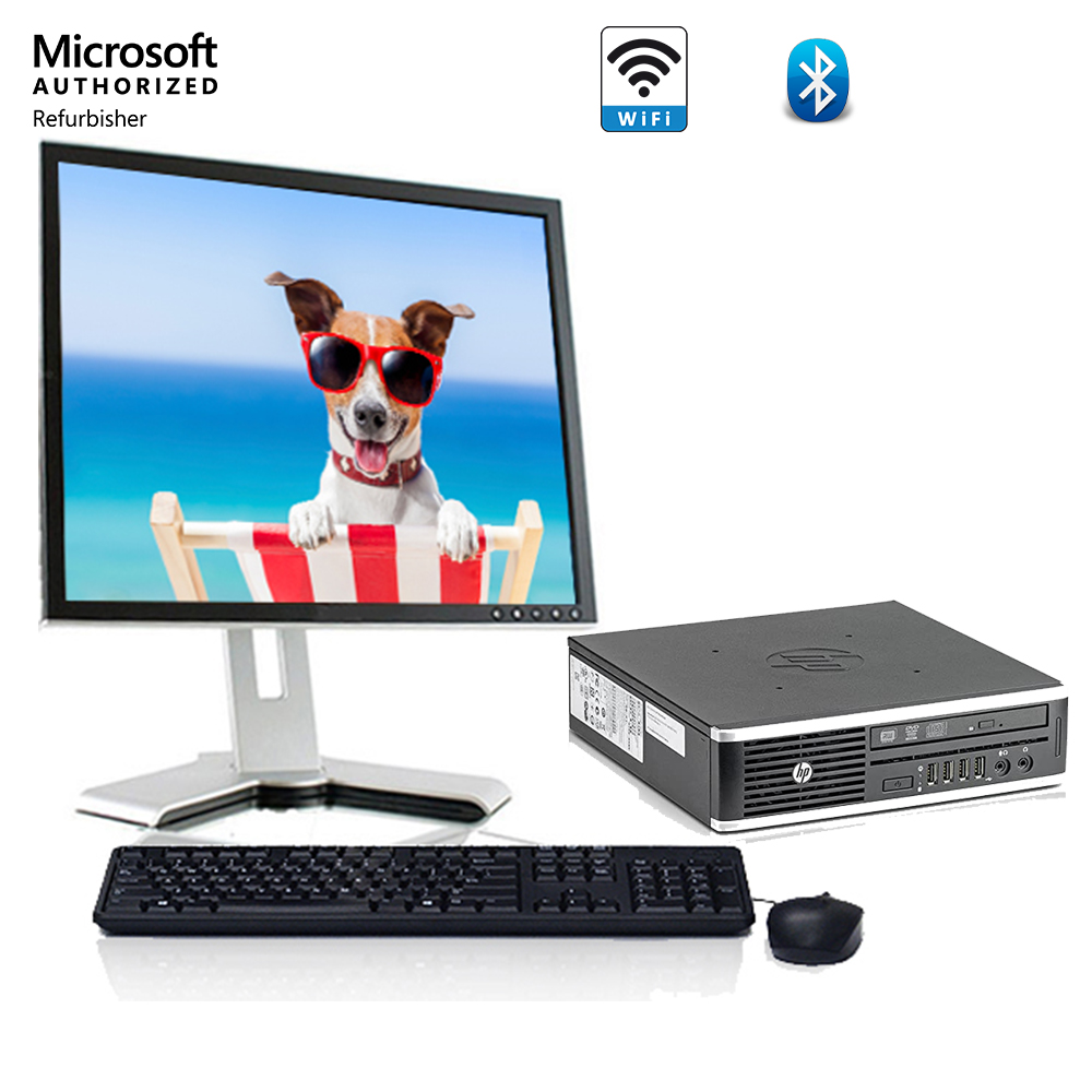 Restored HP Compaq 8300 USFF Desktop Computer, Core i5 4GB 250GB HDD 19